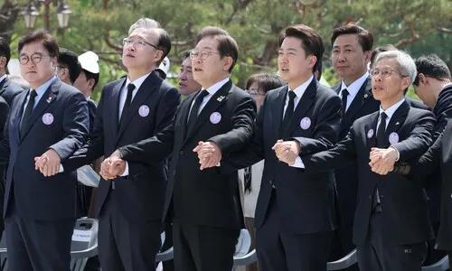 김문수 빠진 5·18 기념식…후보들 “5월정신을 헌법에”