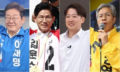 이재명 45.5% 김문수 38.3%…이준석 ‘언어 성폭력’ 막판 변수
