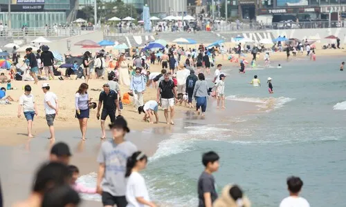 해운대는 벌써 피서철