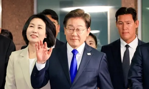 당선 확실 이재명 “국민 위대한 결정…주어진 사명에 최선”