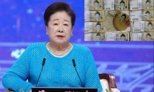 <font color="#FF4000">[단독]</font> 특검, 한학자 통일교 총재 금고서 거액 현금 뭉치 발견
