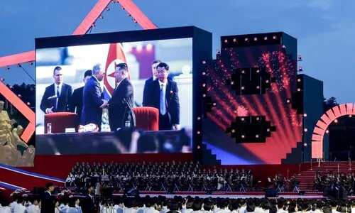 김정은 광복절 첫 연설…“북·러, 역사에 전무한 동맹관계”