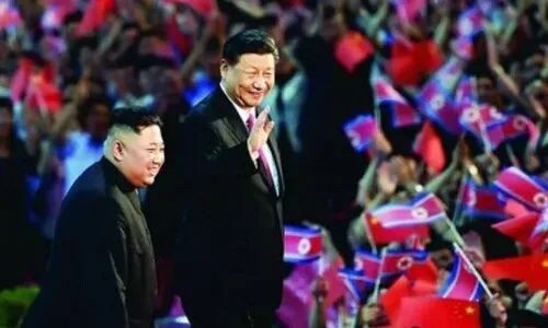 김정은 중국 전승절 참석, 북한발 지각변동 시작되나 <font color="#00b8b1">[사설]</font>
