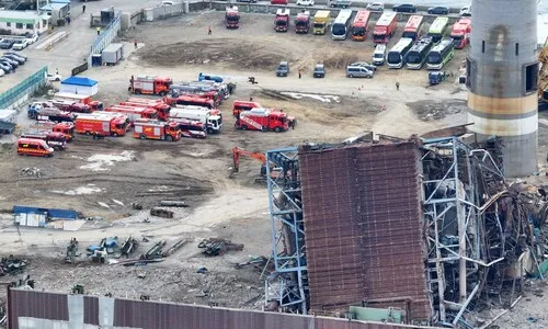 울산화력 붕괴 사고 7일차…매몰자 2명 구조·수색 속도