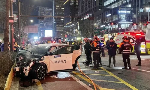 ‘종각역 추돌 사고’ 70대 택시 기사 긴급체포…모르핀 양성