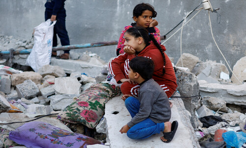 가자지구 어린이들 “우리집은 어디에…”
