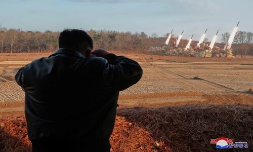 Overseeing ‘super-large’ rocket drill, Kim Jong-un calls for bolstered war deterrence