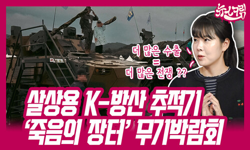 살상용 K-방산 추적기…‘죽음의 장터’ 대기업 무기박람회 [뉴스크림]
