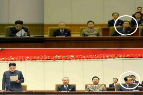  Jang Song-thaek sat in an audacious posture as North Korean leader Kim Jong-un addressed a convention. His attitude was in sharp contrast with the other officials in attendance.
