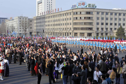 ’ April 10. The festival was held in remembrance of the late Kim Il-sung’s birthday (April 15).