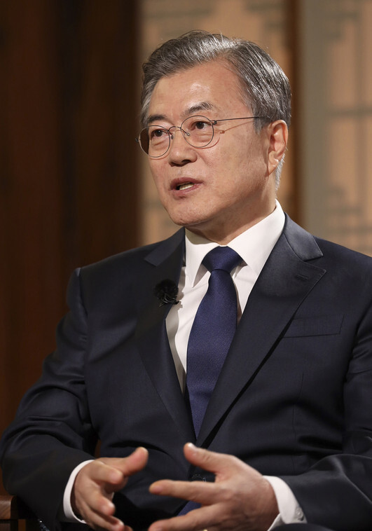 South Korean President Moon Jae-in. (provided by the Blue House)