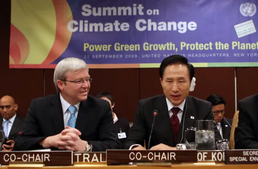  where he pledged to reduce greenhouse gas emissions by 30% from standard levels by 2020.