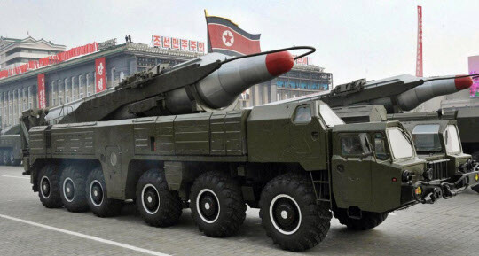 Musudan intermediate-range ballistic missile (IRBM)