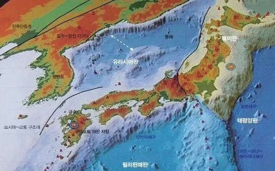 난카이 해곡 지도