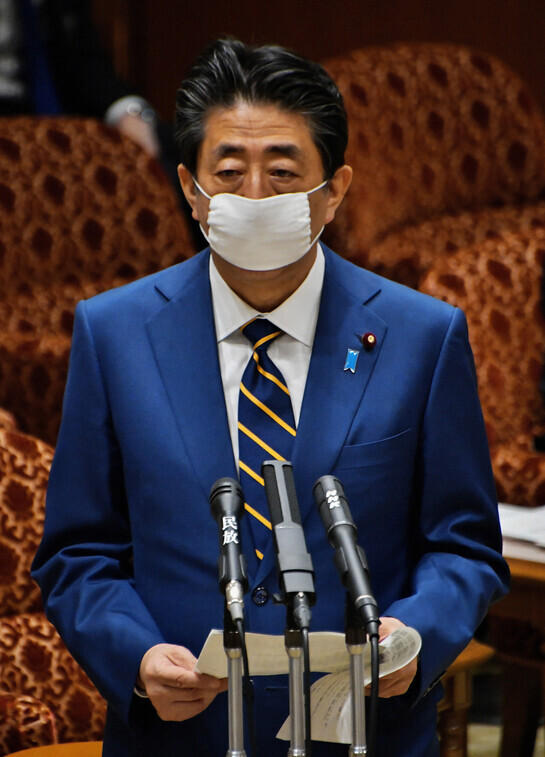 Japanese Prime Minister Shinzo Abe. (UPI/Yonhap News)