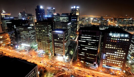 The financial district of Seoul’s Yeouido neighborhood