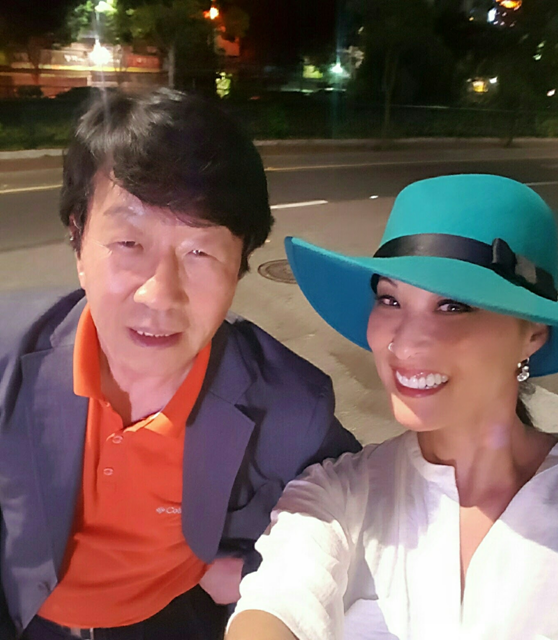 Joy Alessi with an Youngseangwon brother Mr. Ahn