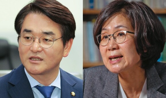 박용진 더불어민주당 의원은 모병제와 남녀평등복무제를 제안했다(왼쪽). 여성운동가 출신인 같은 당 권인숙 의원도 모병제 도입을 찬성하는 정치인 중 한 명이다. 한겨레 강창광 선임기자. 김진수 선임기자