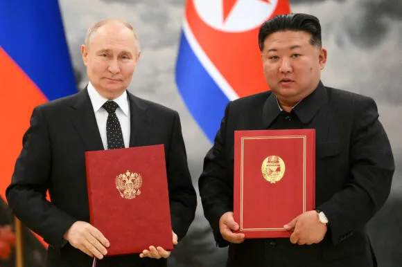 김정은, 9·9절 푸틴 축전에 답전 “북러 위대한 동맹사 새 전기”