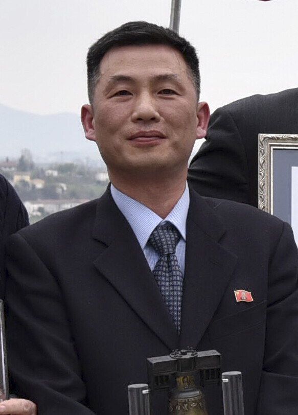 Jo Song-gil, the North Korean chargé d'affaires to Italy who went into hiding in November 2018, at an event in Treviso, Italy, in March 2018. (Yonhap News)
