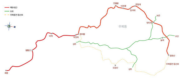 신백두대간기행 ⑩ 화령~늘재 (※ 이미지를 클릭하면 크게 볼 수 있습니다)