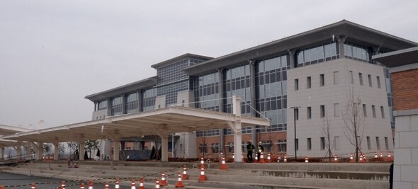 A new USFK building at Camp Humphreys in Pyeongtaek