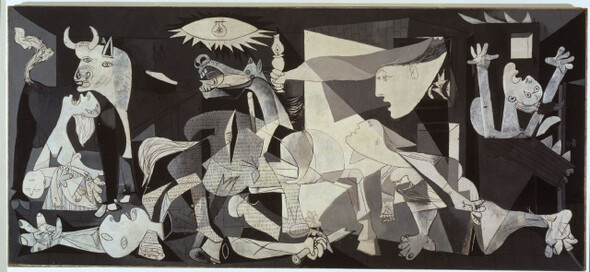 스페인 마드리드 레이나소피아미술관에 소장된 파블로 피카소의 <게르니카>. 캔버스에 유화로 그려졌다. ⓒPABLO PICASSO