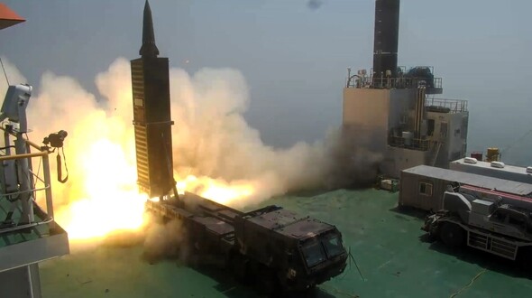 Test launch of the Hyunmoo 2 ballistic missile