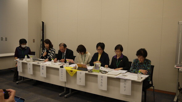 A press conference held by the National Movement for Resolving the Issue of the Japanese Military Comfort Women