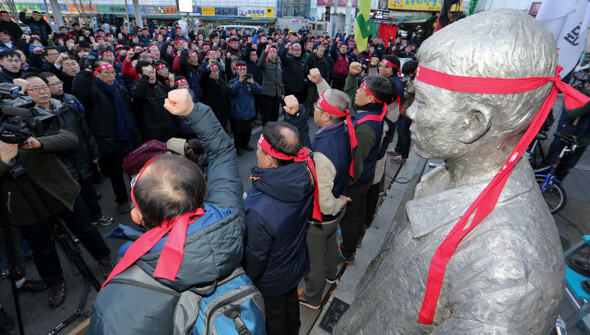  Jan. 2. The KCTU leadership started an indefinite hunger strike on this day. (by Kim Jeong-hyo