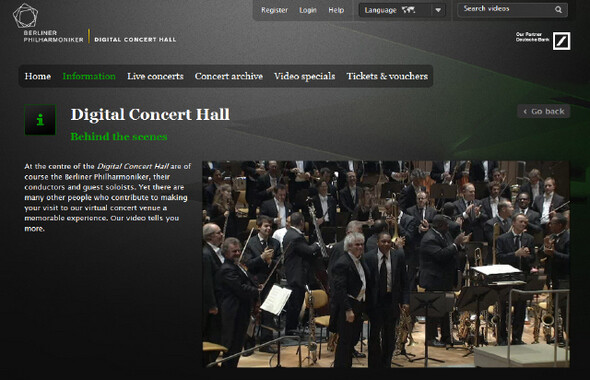 베를린 필하모닉 오케스트라 홈페이지.