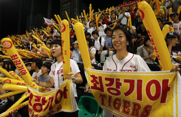 지난 8월26일, 광주 무등경기장에서 기아 타이거즈와 한화 이글스의 경기가 열렸다.