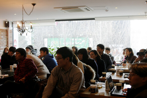 » 지난 2월4일 열린 ‘백인천 프로젝트’ 전체모임. 백인천 프로젝트 제공