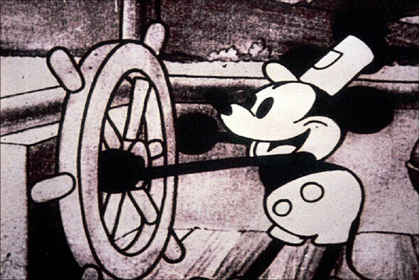 84년 전 요맘때 <증기선 윌리>에 처음 등장한 미키마우스. 이후 미키마우스는 미국을 넘어 전세계에 엄청난 영향을 미쳤다. ⓒ Disney