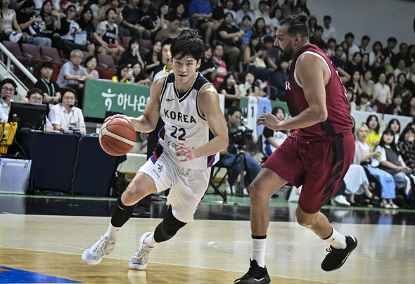 Yeo Jun -seok digs under the goal. Provided by the Korea Basketball Association