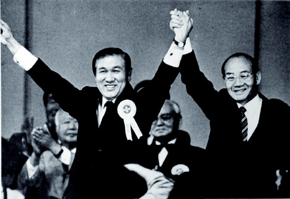 1987년 12월16일 대선에서 노태우 후보는 828만여 표로 당선됐다. 김대중·김영삼 후보의 단일화가 성사됐다면 노태우의 당선은 가능했을까. 한겨레 자료