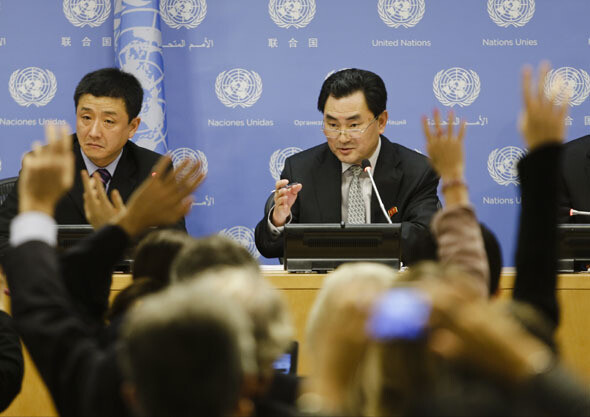 at a press conference at UN Headquarters in New York