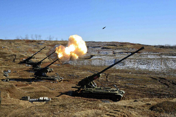 North Korean 170mm self-propelled guns