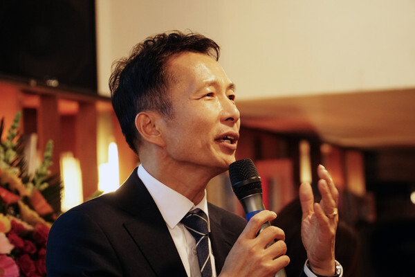 Attorney Song Gi-ho speaks during a launching event for his book “New Inter-Korean Commerce” in Seoul on Jan. 13. (provided by Suryun Asian Law Firm)