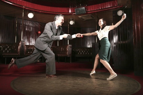 Chrischilles performs the Lindy Hop, a type of American swing dance, with his wife. (provided by Chrischilles)