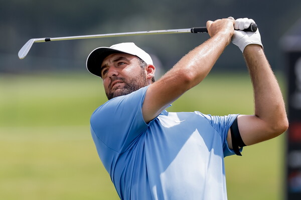 Scotty Shepler is holding a practice round in preparation for the tour championship at the East Lake Golf Club in Atlanta, George, USA. Atlanta/EPA Yonhap News