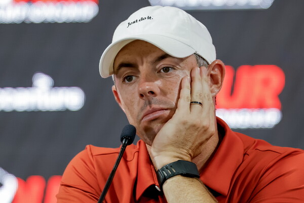 Lori McKilroy is holding a press conference at the East Lake Golf Club in Atlanta, George, USA. Atlanta/EPA Yonhap News