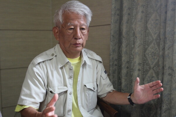 Makoto Takahashi is the co-president of a Nagoya-based group supporting a lawsuit brought by members of the Korean Women‘s Volunteer Labor Corps who were forced to work for Mitsubishi during World War II.