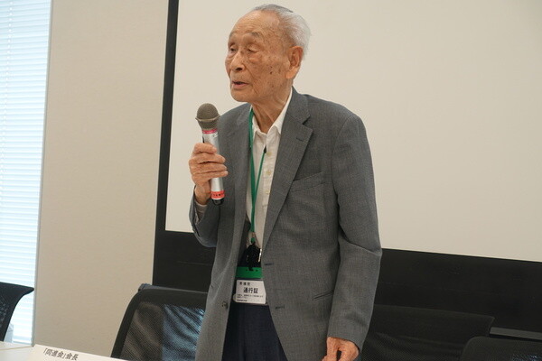 Lee Hak-rae speaks at a meeting at the House of Representatives in the Chiyoda ward in Tokyo on Apr. 3 (by Cho Ki-weon