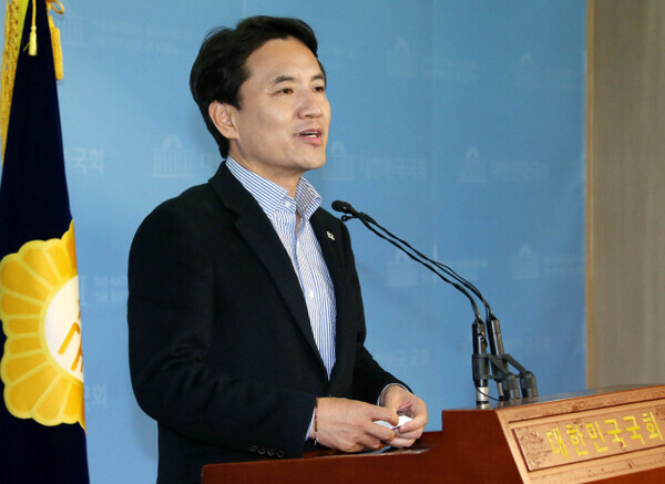 김진태 전 자유한국당(현 국민의힘) 의원. <한겨레> 자료사진