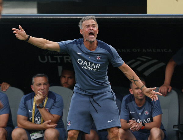 Luis Enrique Paris Saint -Germain. East Rutherford/Reuters Yonhap News