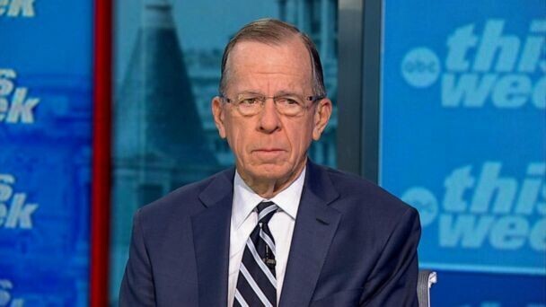 Michael Mullen, the former chairman of the US Joint Chiefs of Staff, appears on an ABC’s program “This Week.” (courtesy of ABC News)