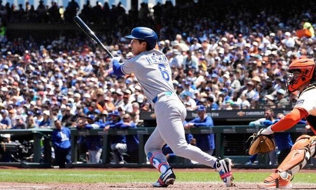 Los Angeles (LA) Dodgers Kim Hye -sung hits a hit in a match against the San Francisco Giants on the 13th. Kim Hye -sung was on the list of 10 -day injuries due to a shoulder injury on the 30th. San Francisco/AP Yonhap News