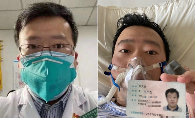 Li Wenliang, a doctor who tried to alert the world about the novel coronavirus, passed away on Feb. 7 after contracting the disease while caring for patients in Wuhan, China. (Yonhap News)