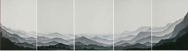  “Mt. Bukhan” by the artist Min Jung-gi. (provided by Blue House)